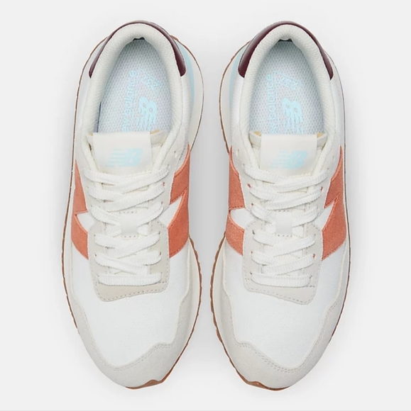 NB 237 Sea Salt with Soft Copper Retro Running Shoes / Sneakers - Last Pair! - Picture 6 of 13